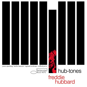 album sleeve with nine vertical black bars across a white background